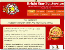Tablet Screenshot of brightstarpets.com